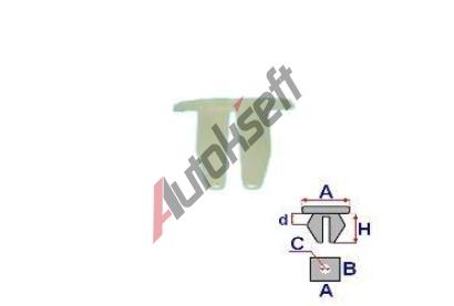 ROMIX Rozpnac matice pro kryt kufru - 25 ks RO 15001, 15001