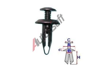ROMIX Pchytka pro plastov nadkol - 10 ks RO 58211Z, 58211Z