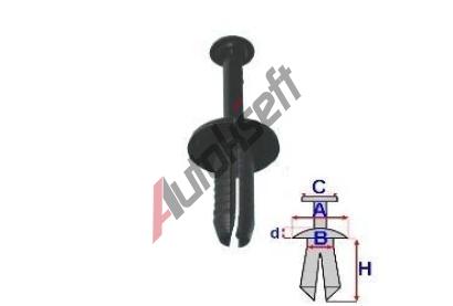 ROMIX Pchytka do motorovho prostoru - 10 ks RO 605064, 605064