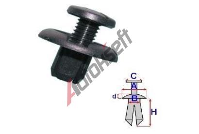 ROMIX Pchytka pro plastov nadkol [91-] - 10 ks RO 71176, 71176