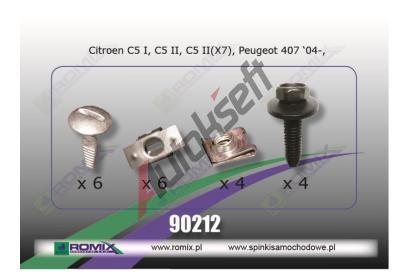 ROMIX sada pchytek krytu motoru - Citroen RO 90212, 90212