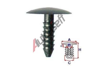 ROMIX Příchytka izolace motorového prostoru - 10 ks RO A12631, A12631 ROMIX Příchytka izolace motorového prostoru - 10 ks RO A12631, A12631