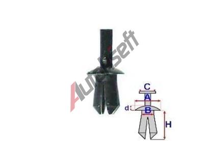 ROMIX Pchytka plastovho nadkol - 10 ks RO A12710, A12710