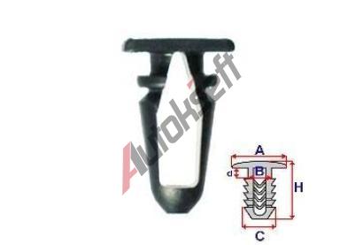 ROMIX Pchytka plastovho prahu - 10 ks RO A14929, A14929