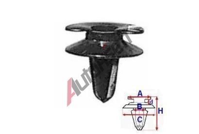 ROMIX Příchytka čalounění - 10 ks RO A14950, A14950 ROMIX Příchytka čalounění - 10 ks RO A14950, A14950