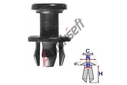 ROMIX P��chytka plastov�ho prahu - 10 ks RO A17489, A17489