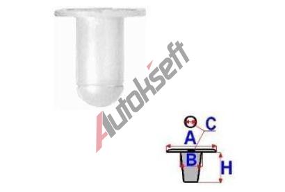 ROMIX Pchytka do otvoru pro alounn - 25 ks RO A52018, A52018