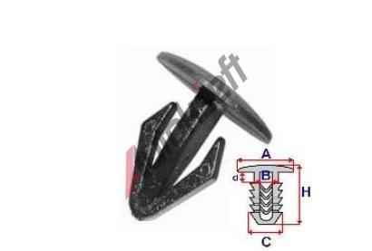 ROMIX Příchytka čalounění - 10 ks RO B22077, B22077 ROMIX Příchytka čalounění - 10 ks RO B22077, B22077