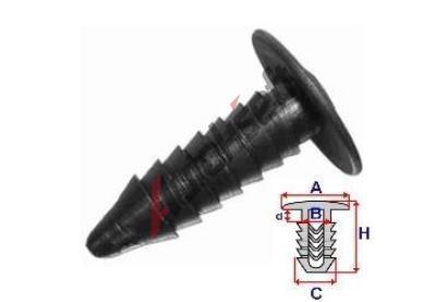 ROMIX Pchytka krytu podvozku - 10 ks RO B22105, B22105