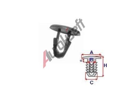 ROMIX Pchytka tsnn kapoty - 10 ks RO B22146, B22146