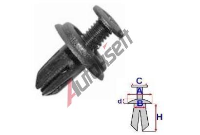 ROMIX P��chytka plastov�ho prahu - 10 ks RO B22148, B22148