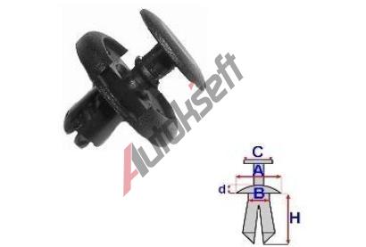 ROMIX Pchytka plastovho nadkol - 10 ks RO B23143, B23143