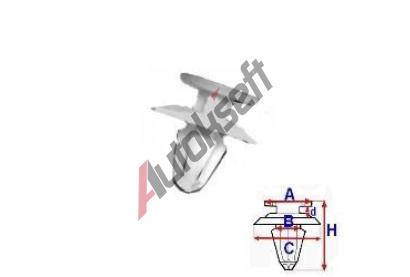 ROMIX Pchytka krytu zrctka - 10 ks RO B23168, B23168
