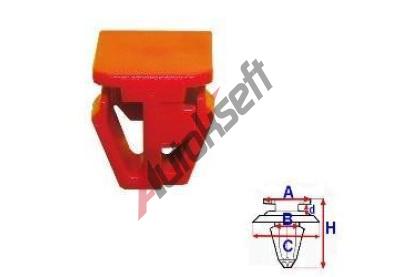 ROMIX příchytka pro boční lišty a plastový práh - 10 ks RO B26297, B26297 ROMIX příchytka pro boční lišty a plastový práh - 10 ks RO B26297, B26297