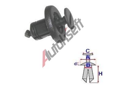 ROMIX Pchytka do motorovho prostoru - 10 ks RO C10128, C10128