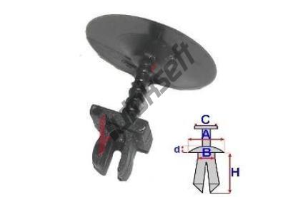 ROMIX Pchytka palubn desky [96-03] - 10 ks RO C30020, C30020