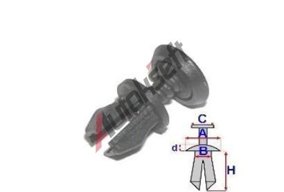 ROMIX Pchytka panelu pod eln sklo [91-00] - 10 ks RO C30812, C30812