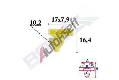 ROMIX Sada příchytek - 10ks RO C70589, C70589 ROMIX Sada příchytek - 10ks RO C70589, C70589