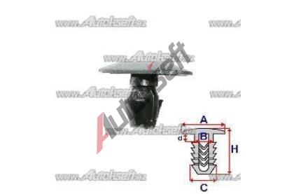 ROMIX P��chytka t�sn�n� dve�� a kapoty - 10 ks RO A82031, A82031