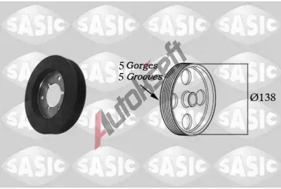 SASIC Řemenice klikového hřídele SAS 2150009, 2150009 SASIC Řemenice klikového hřídele SAS 2150009, 2150009