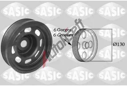 SASIC Řemenice klikového hřídele SAS 2150075, 2150075 SASIC Řemenice klikového hřídele SAS 2150075, 2150075