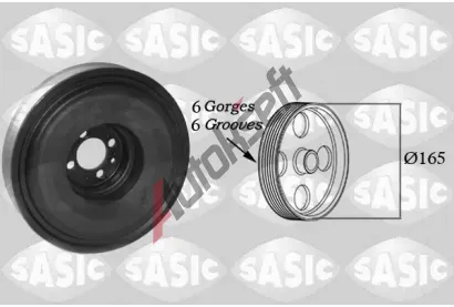 SASIC Řemenice klikového hřídele SAS 2150081, 2150081 SASIC Řemenice klikového hřídele SAS 2150081, 2150081