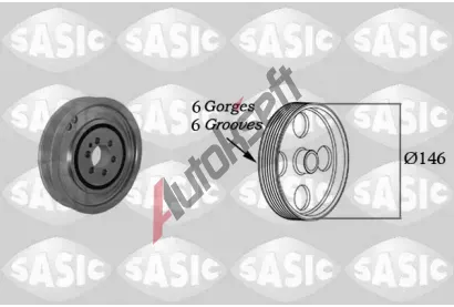 SASIC Řemenice klikového hřídele SAS 2156041, 2156041 SASIC Řemenice klikového hřídele SAS 2156041, 2156041