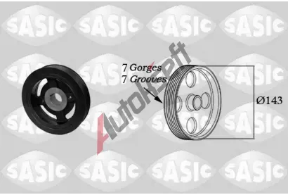 SASIC Řemenice klikového hřídele SAS 2156058, 2156058  SASIC Řemenice klikového hřídele SAS 2156058, 2156058