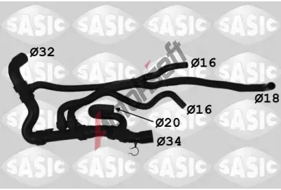 SASIC Hadice chladiče SAS 3404201, 3404201 SASIC Hadice chladiče SAS 3404201, 3404201
