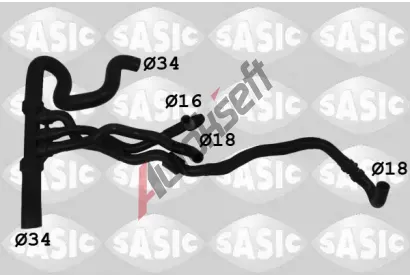 SASIC Hadice chladiče SAS 3404202, 3404202 SASIC Hadice chladiče SAS 3404202, 3404202