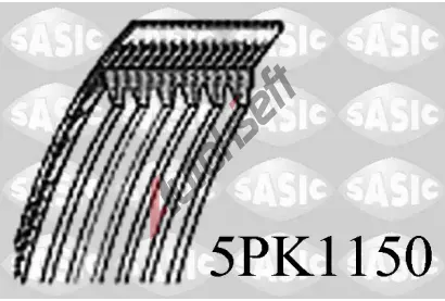 SASIC Ozuben klnov emen SAS 5PK1150, 5PK1150