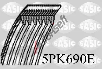 SASIC Ozuben klnov emen SAS 5PK690E, 5PK690E