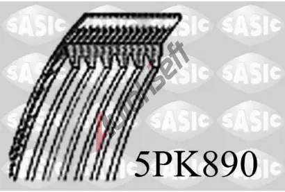 SASIC Ozuben klnov emen SAS 5PK890, 5PK890