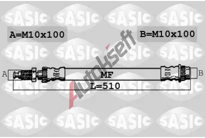 SASIC Brzdov hadice SAS 6600043, 6600043