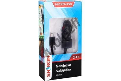 SHERON Nabjeka micro-USB 2,4 A SHR 6000402, 6000402