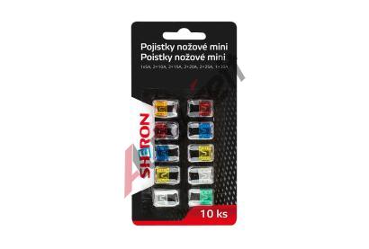 SHERON Pojistky noov mini 10 ks SHR 6000201, 6000201
