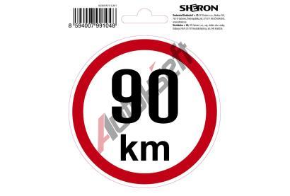 SHERON Samolepka - 90 km/h SHR 6621003, 6621003