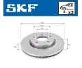 SKF Brzdov kotou - 280 mm SK VKBD80029V2, VKBD 80029 V2
