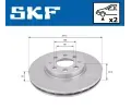 SKF Brzdov kotou - 257 mm SK VKBD80038V2, VKBD 80038 V2
