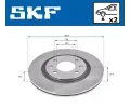 SKF Brzdov kotou - 266 mm SK VKBD80094V2, VKBD 80094 V2
