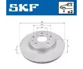 SKF Brzdov kotou - 280 mm SK VKBD80100V2, VKBD 80100 V2
