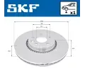 SKF Brzdový kotouč - 316 mm SK VKBD80116V1, VKBD 80116 V1