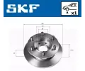 SKF Brzdov kotou SK VKBD80157S1, VKBD 80157 S1