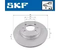 SKF Brzdov kotou - 256 mm SK VKBD80390V2, VKBD 80390 V2