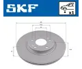 SKF Brzdový kotouč - 305 mm SK VKBD81296V1, VKBD 81296 V1