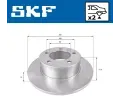 SKF Brzdov kotou - 305 mm SK VKBD90048S2, VKBD 90048 S2