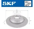 SKF Brzdov kotou - 302 mm SK VKBD90132S2, VKBD 90132 S2
