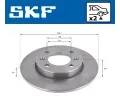 SKF Brzdov kotou - 247 mm SK VKBD90188S2, VKBD 90188 S2