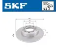 SKF Brzdov kotou - 245 mm SK VKBD90234S2, VKBD 90234 S2