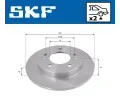SKF Brzdov kotou - 258 mm SK VKBD90310S2, VKBD 90310 S2